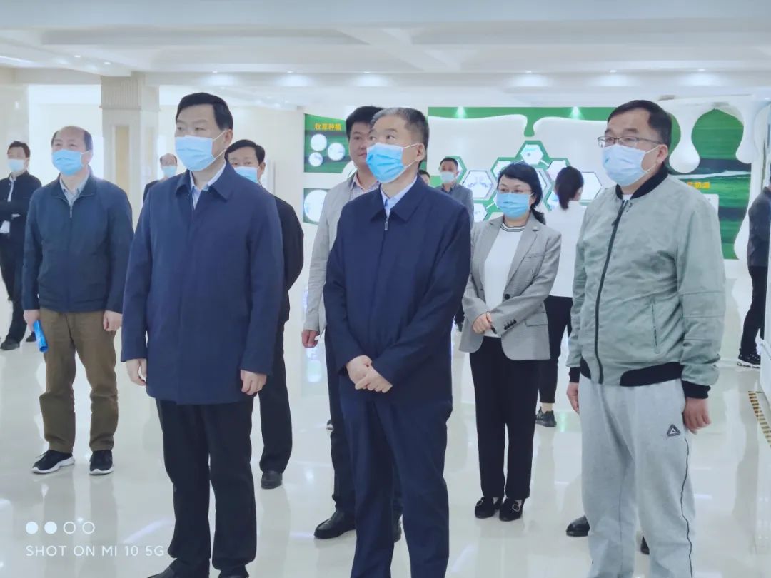 平頂山市人大常委會主任張明新蒞臨 花花牛魯山瑞亞參觀調(diào)研