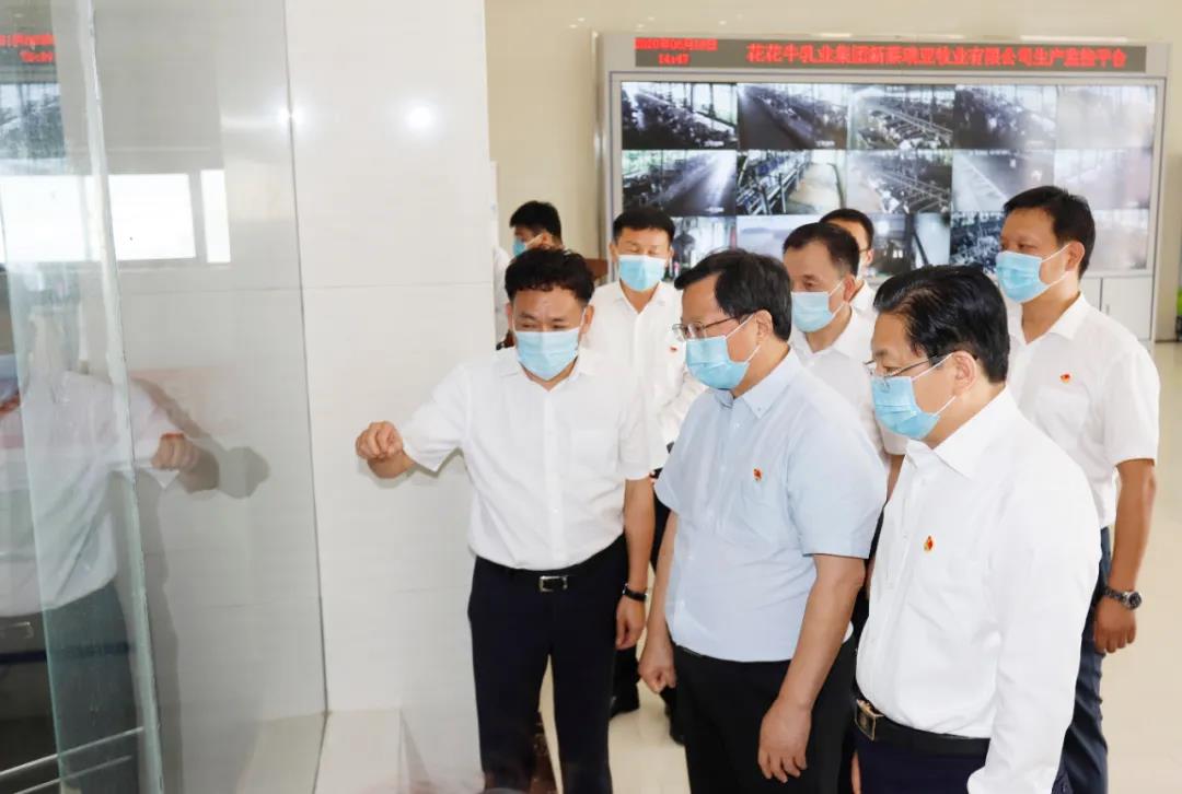 快訊 | 河南省委常委、省紀委書記、省監(jiān)委主任任正曉蒞臨花花牛乳業(yè)集團新蔡瑞亞牧場調研